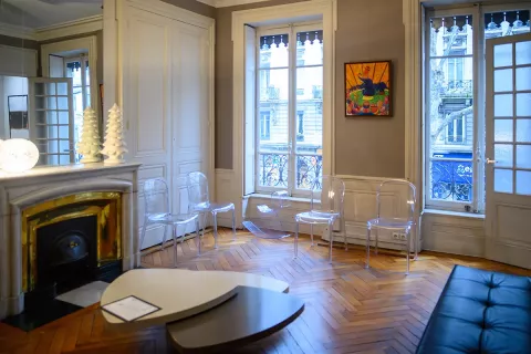 salle d'attente du cabinet d'Orthodontie Saxe Lafayette Dr Gabriel Lietz