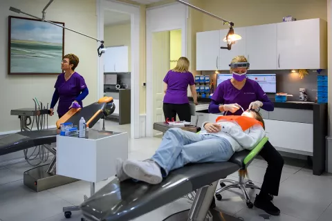 salle de soins cabinet de consultation Orthodontie Saxe Lafayette Dr Gabriel Lietz